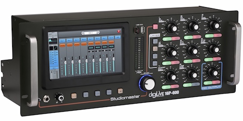 DigiLive 16P-600
The ultimate powered mixing console with a built in powerful 600watt (RMS) amplifier